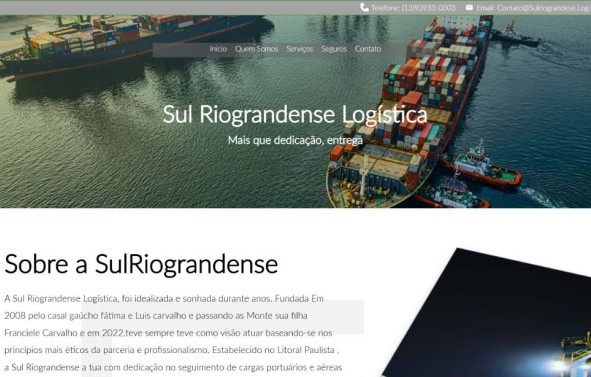 Landing Page para a Empresa Sulriograndense de Comércio Exterior